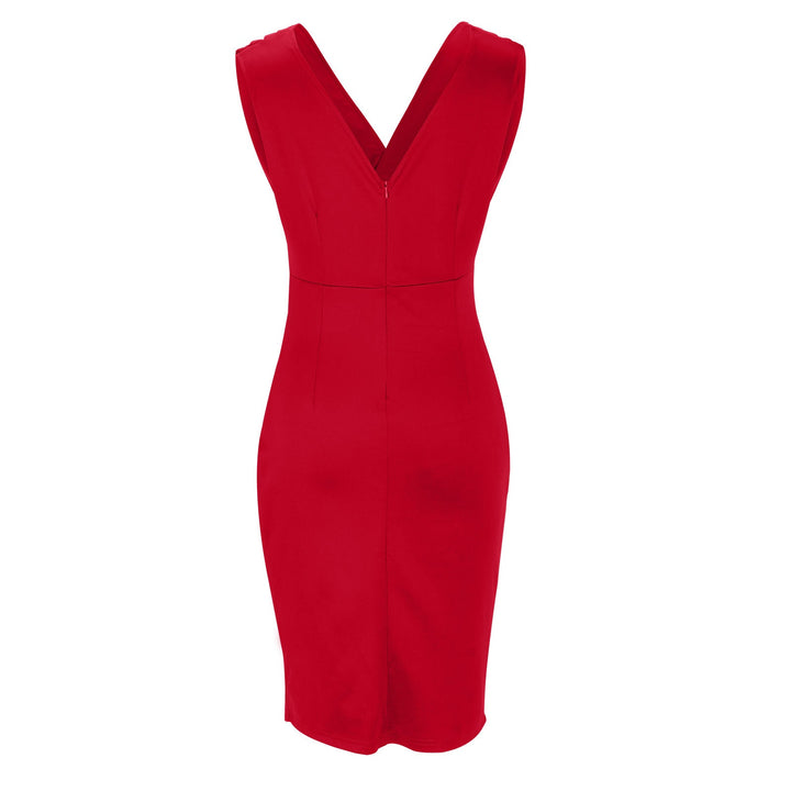 Scarlett – Graceful V-Neck Slit Dress