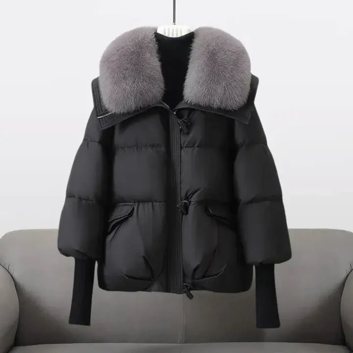 HANNAH | Opulent Winter Coat Featuring a Fur Collar