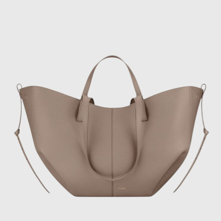 ZARA™ | RUCHED SIDE STRUCTURED TOTE BAG