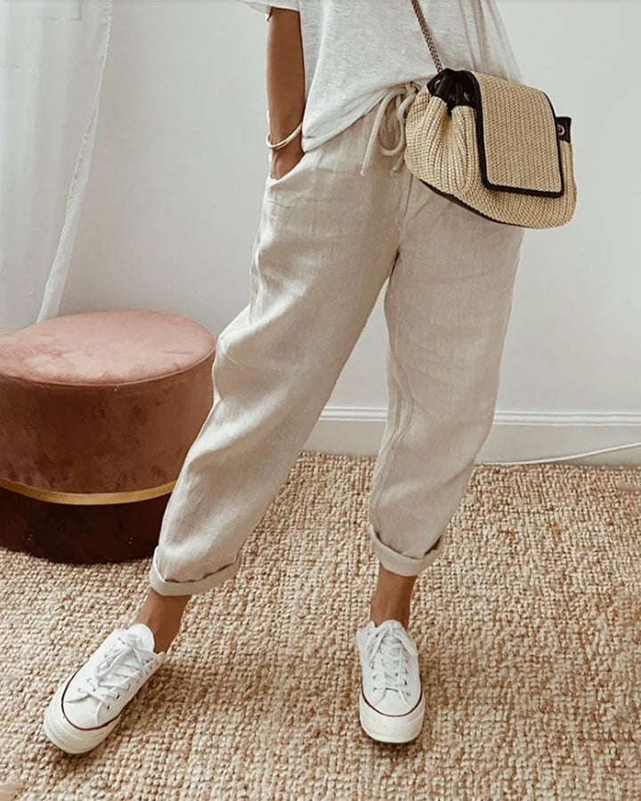 Ida | Chic and Breezy Linen Trousers