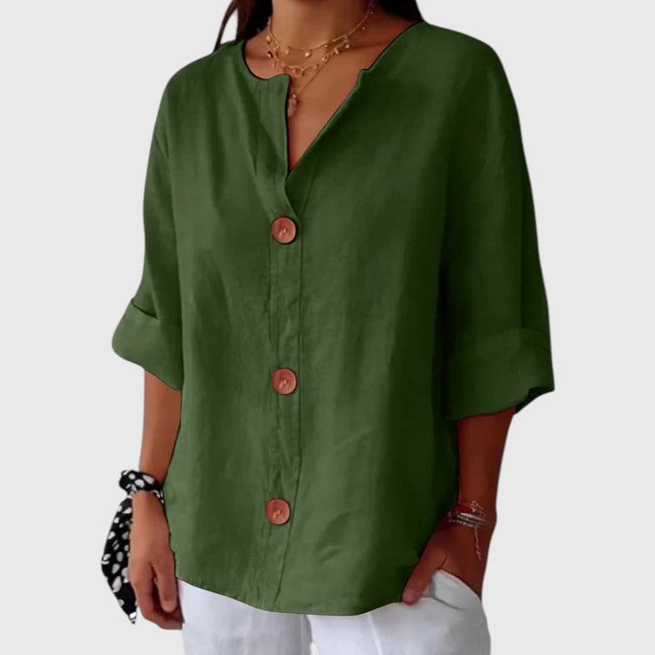 HAILIE™ | GRACEFUL DRAPE BLOUSE