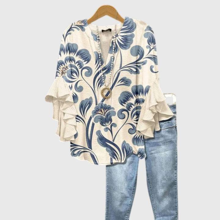 ELLENERE™ | WHISPER RUFFLE BLOUSE