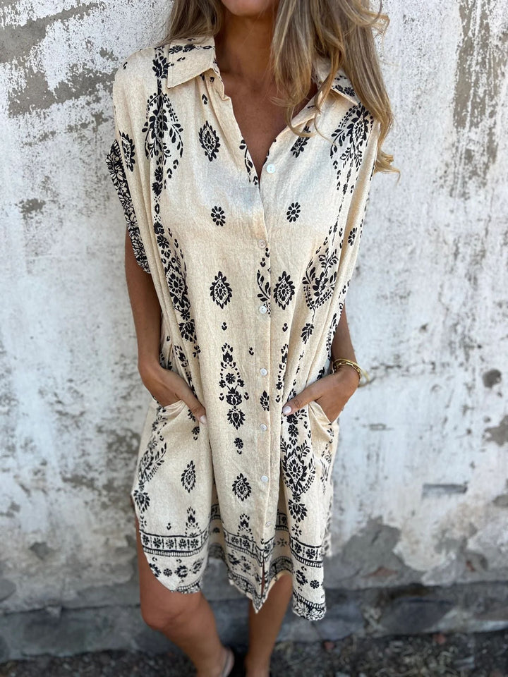 MAUREEN | RELAXED SHORT-SLEEVE CASUAL DRESS