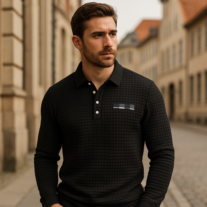 Erik - Long Sleeve Polo Shirt