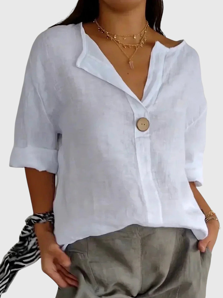 JESHA™ | CASUAL V-NECK BLOUSE