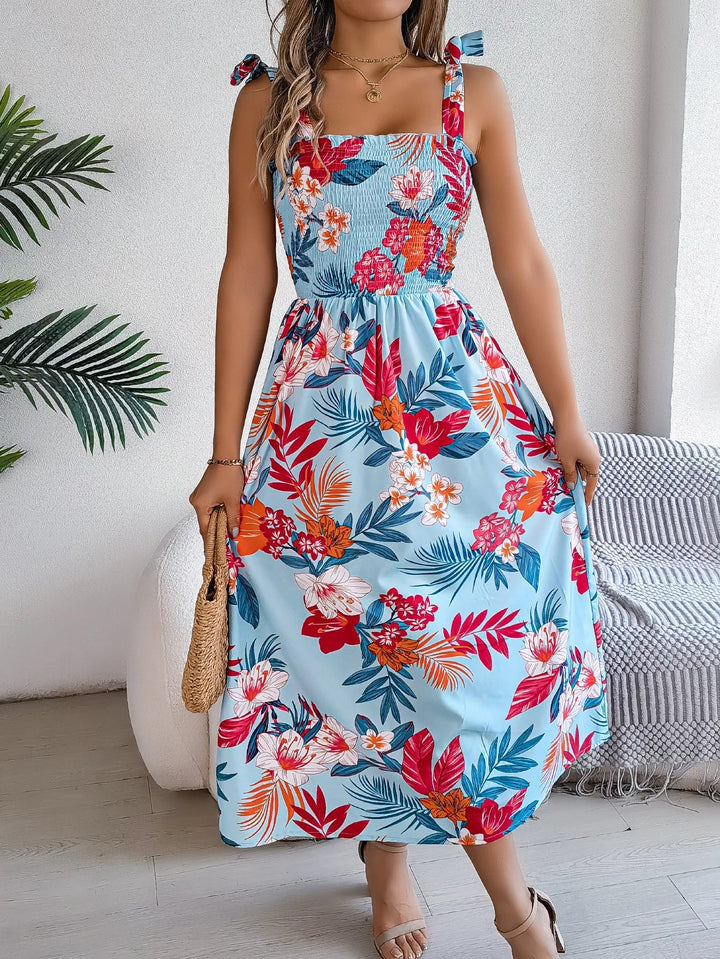 Loria – Chic Floral Print Summer Dress