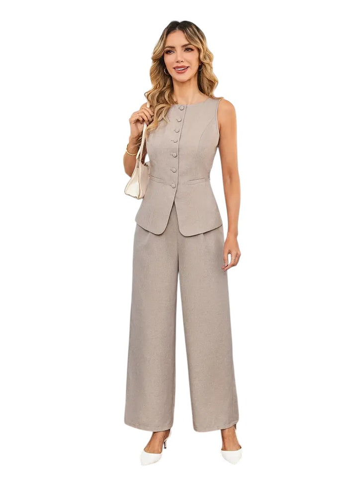 HARPER™ | V-NECK TOP & PANTS SET