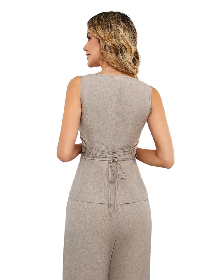 HARPER™ | V-NECK TOP & PANTS SET