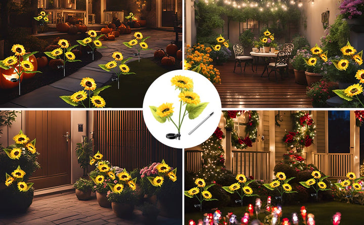 FLORENCE™ | SOLAR LED SUNFLOWER GARDEN LIGHTS