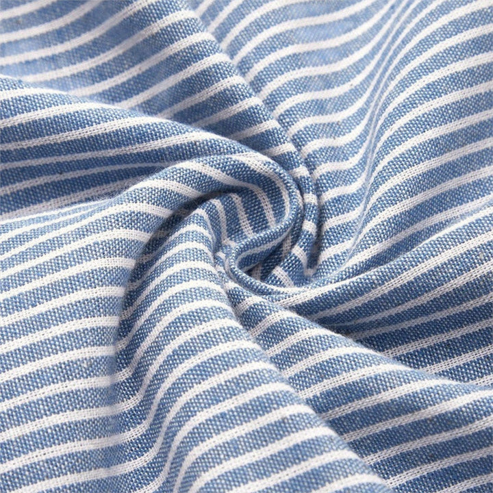 ALISE™ | STRIPED COTTON MIDI DRESS
