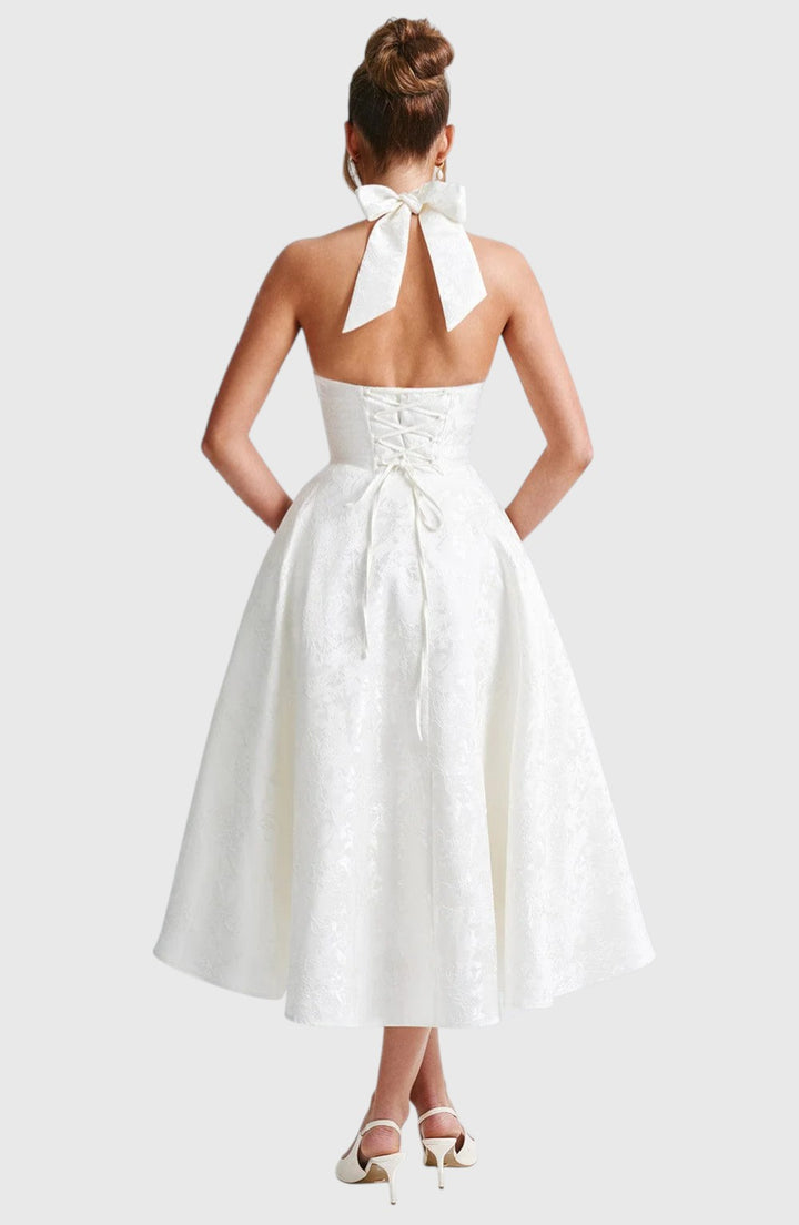 CHANEL™ | CHIC V-NECK BACKLESS MINI DRESS