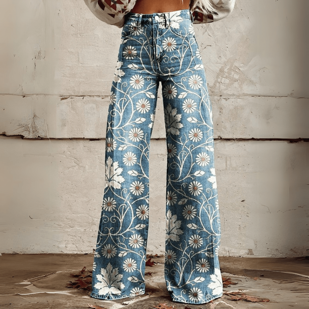 Mariel – Retro Bohemian Trousers by Nordlys-Copenhagen
